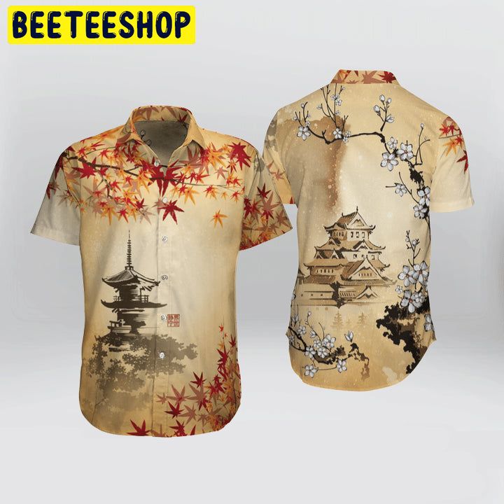 Art Japanese Aesthetic Sakura Cherry Blossom Trending Hawaiian Shirt