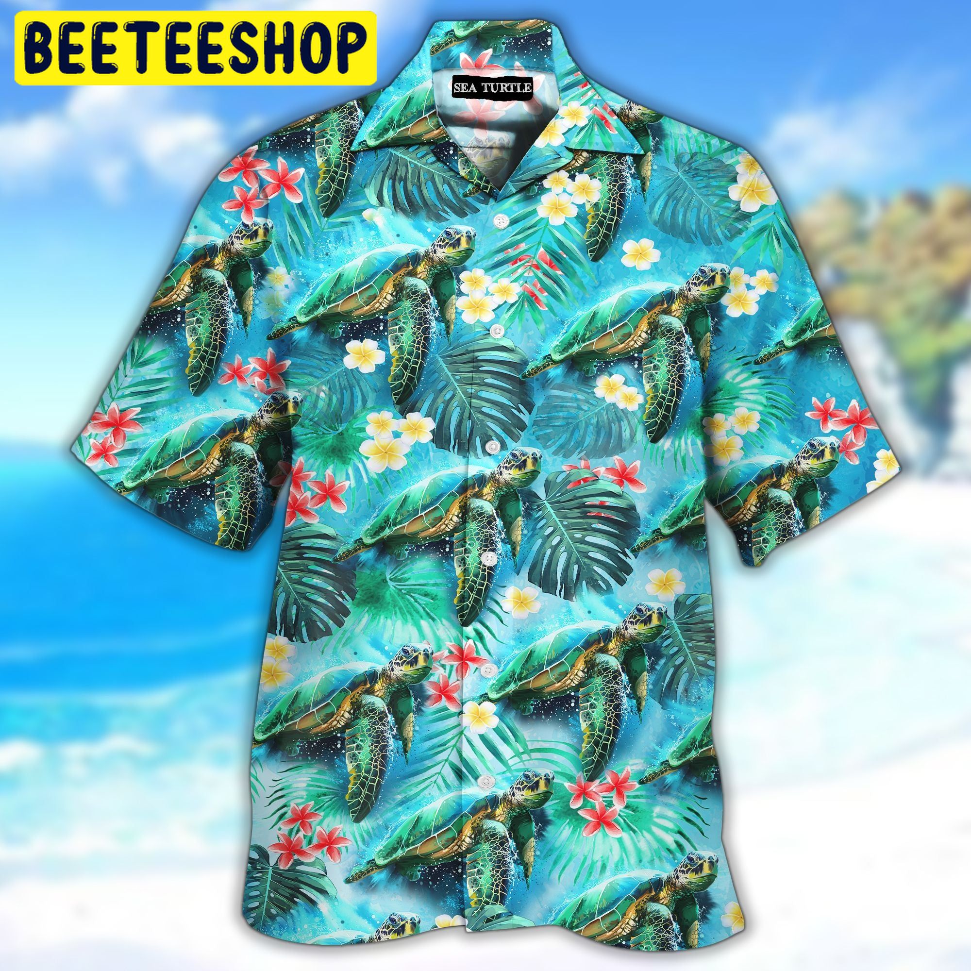 Art Sea Turtle 3D All Over Printed Trending Hawaiian Shirt