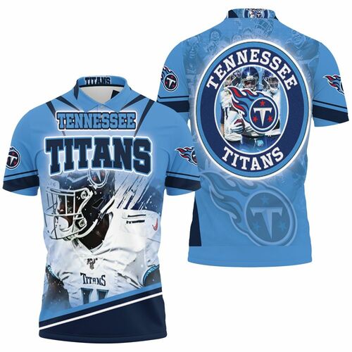 Arthur Juan Brown Tennessee Titans Super Bowl 2021 Afc North Division Champions 3D All Over Print Polo Shirt