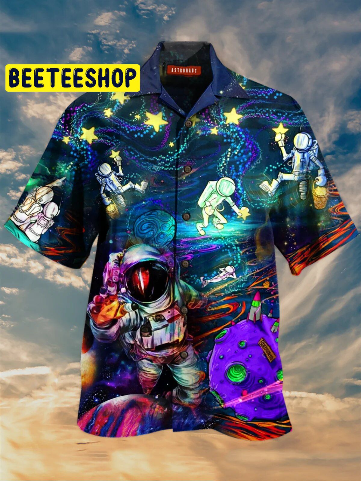 Astronaut 3D All Over Printed Trending Hawaiian Shirt