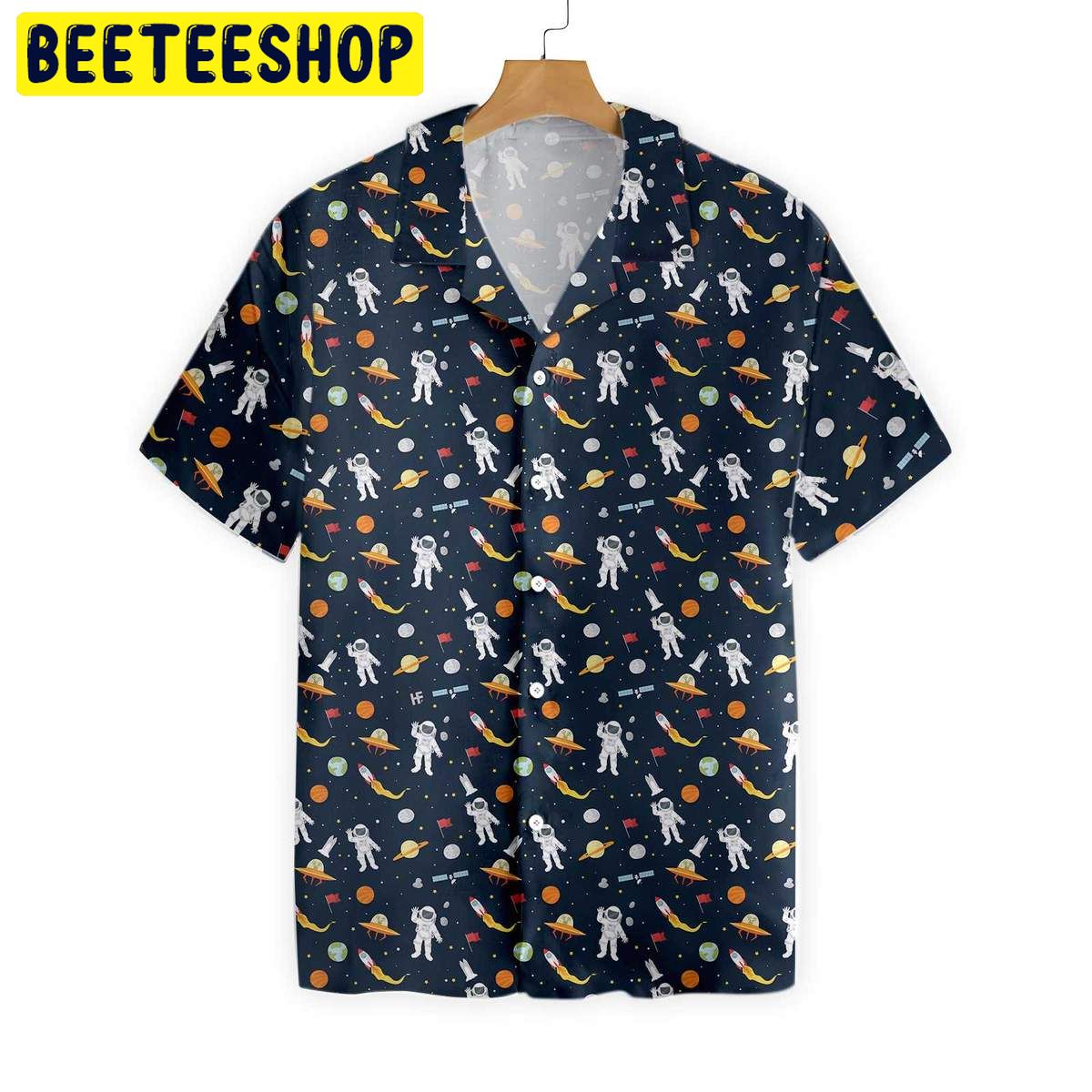 Astronaut Hello Trending Hawaiian Shirt