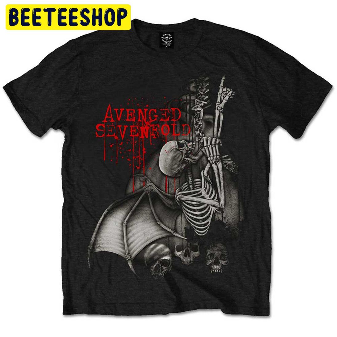 Avenged Sevenfold Ascension Skeleton Rock Trending Unisex Shirt