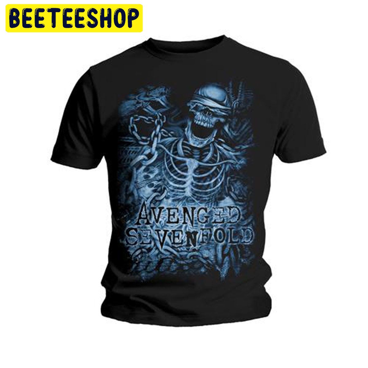 Avenged Sevenfold Chained Skeleton Rock Metal Trending Unisex Shirt