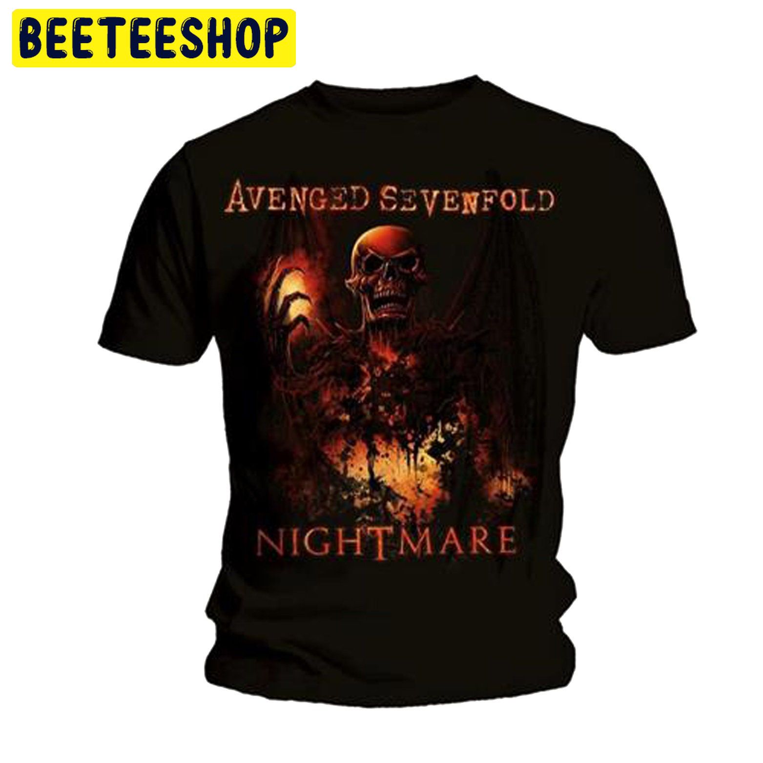 Avenged Sevenfold Hellfire Skeleton Rock Trending Unisex Shirt