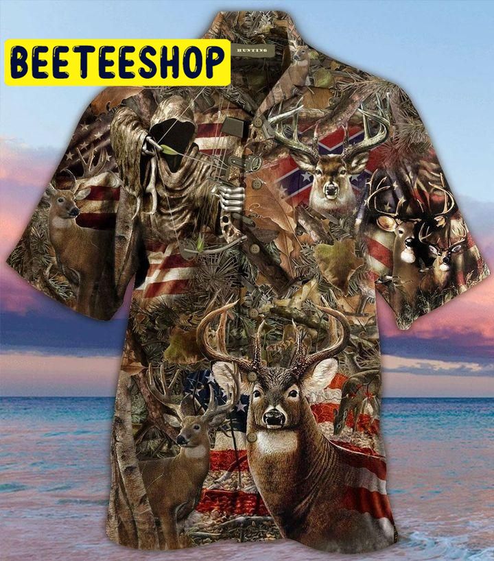 Awesome Deer Hunting Hawaiian Shirt