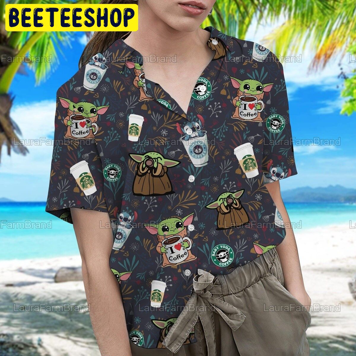 Baby Yoda Button Up Shirt Atelier Yuwaciaojp