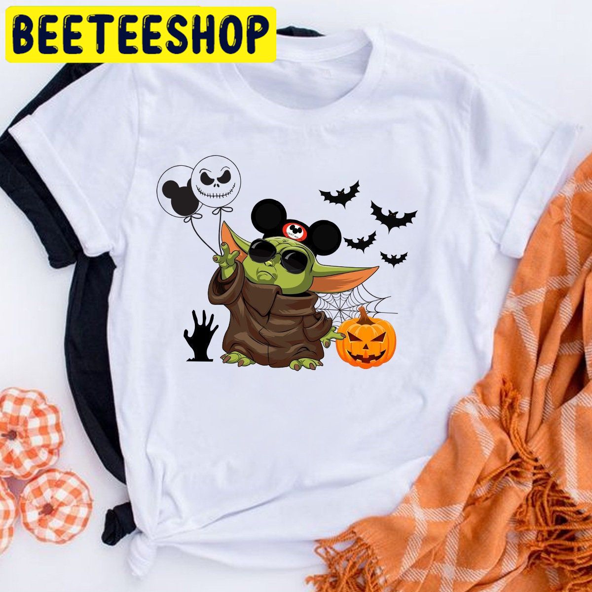 Baby Yoda Disney Mickey HalloweenTrending Unisex Shirt