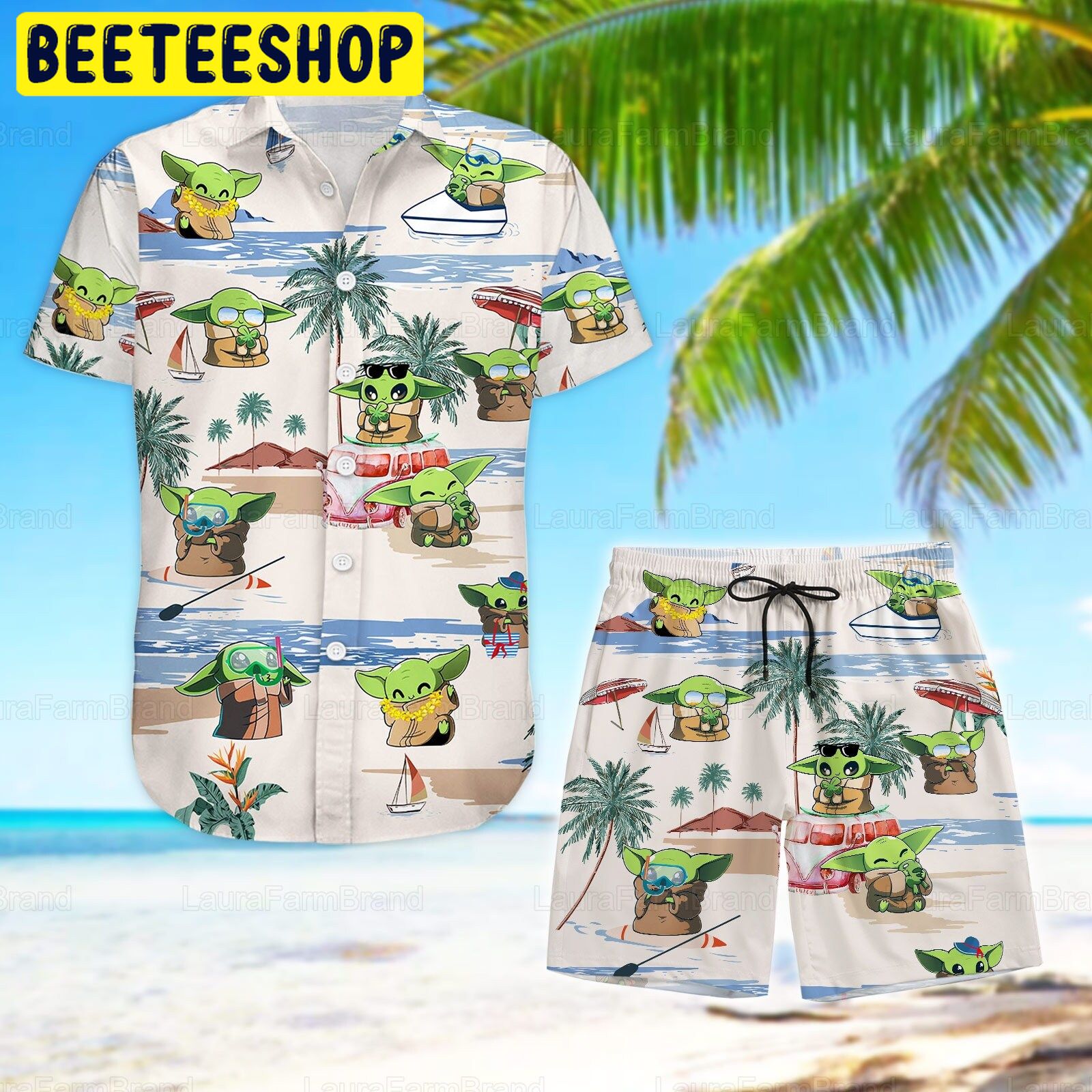 Baby Yoda Summer Trending Hawaiian Shirt