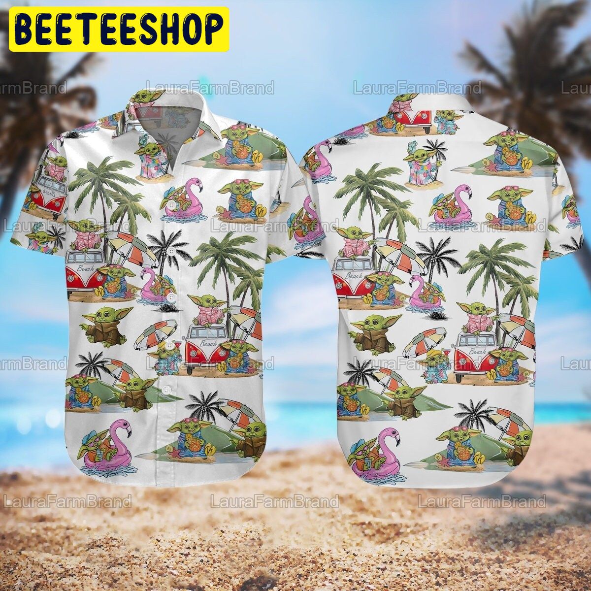 Baby Yoda Tropical Trending Hawaiian Shirt