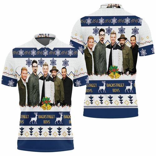 Backstreet Boys Christmas Knitting Pattern Fan Quilt Blanket 3D All Over Print Polo Shirt