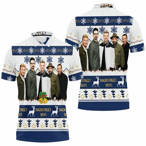 Backstreet Boys Christmas Knitting Pattern Fan Quilt Blanket Jersey 3D All Over Print Polo Shirt