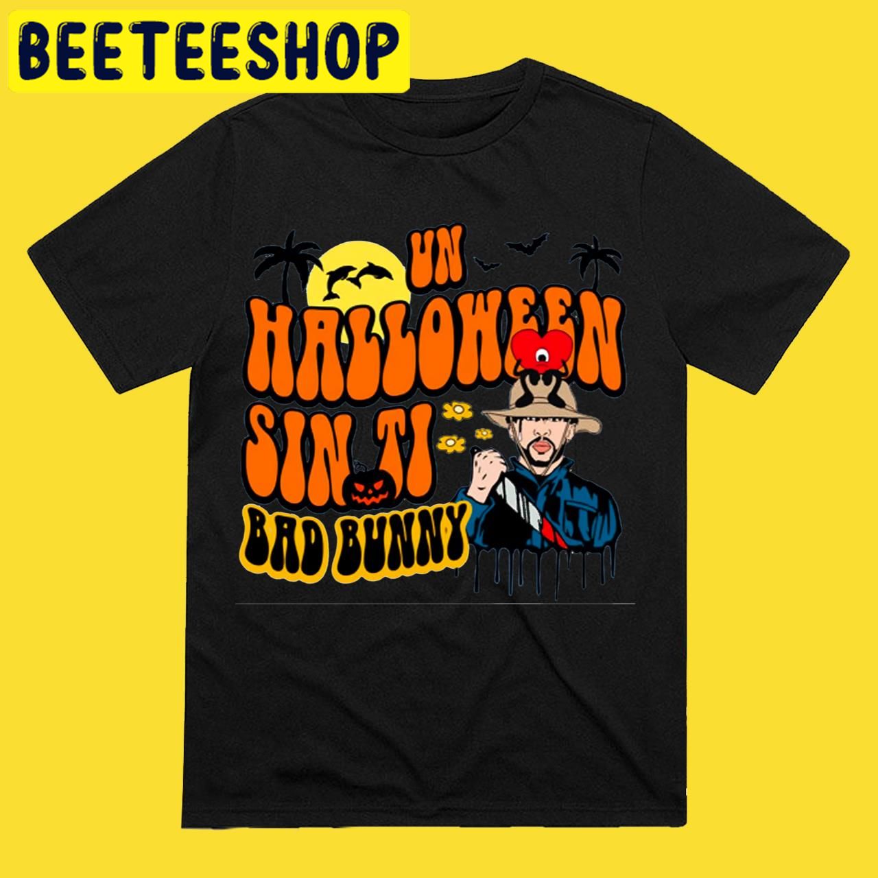 Bad BunnyUn Sin Ti Retro Vintage Halloween Trending Unisex T-Shirt