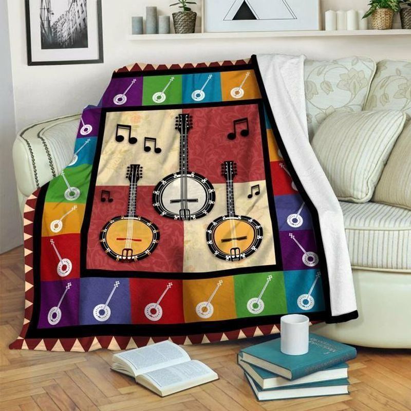 Banjo Player Comfy Sofa Throw Blanket