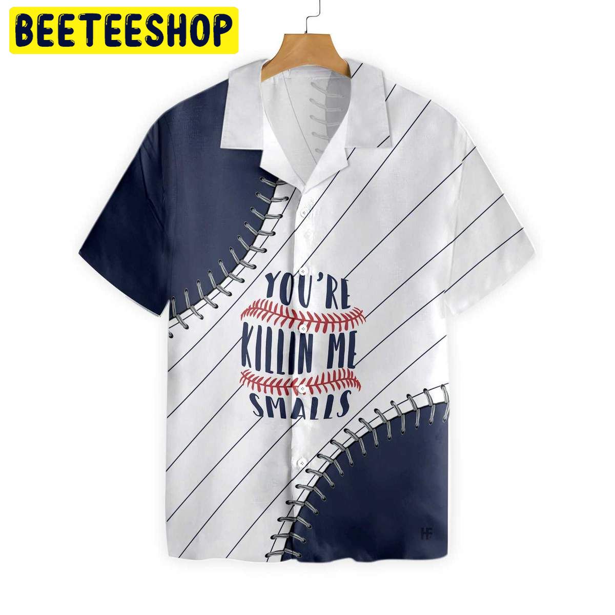 Baseball Lover Navy Blue Trending Hawaiian Shirt