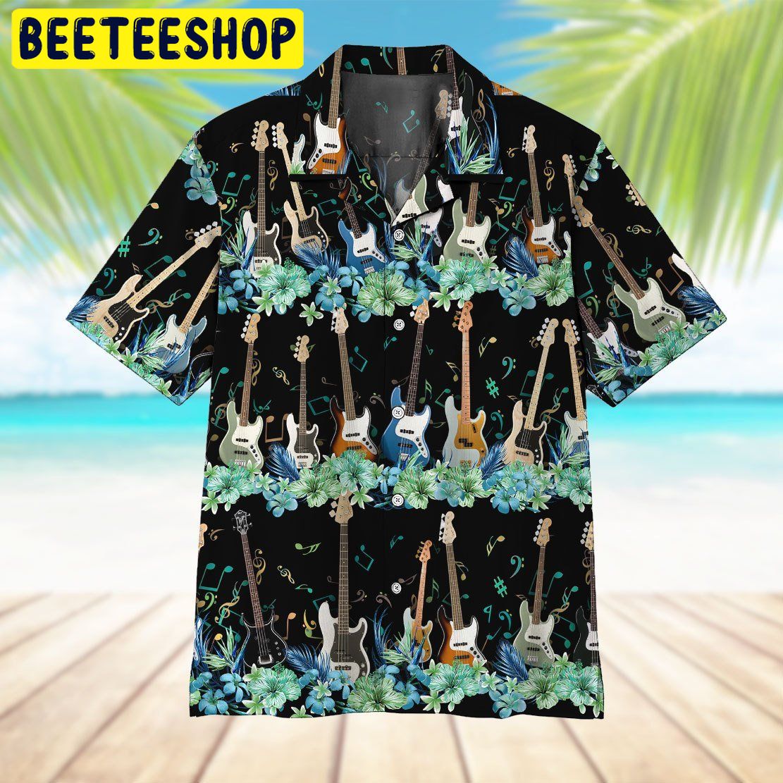 Bass Guitar 3D All Over Printed Trending Hawaiian Shirt