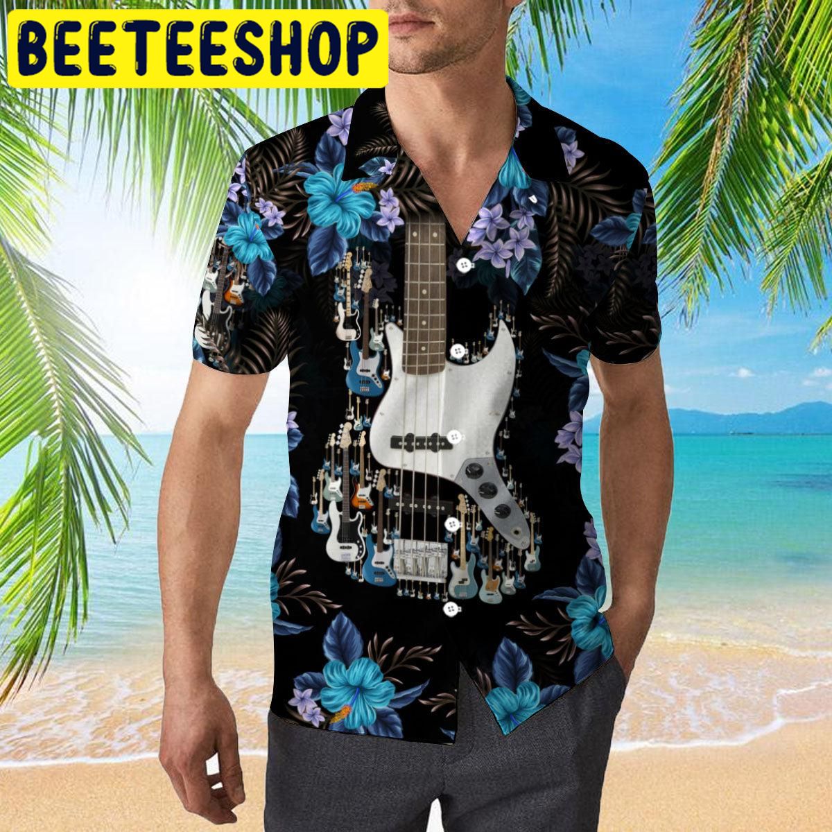 Bass Guitar Hawaiian Shirt