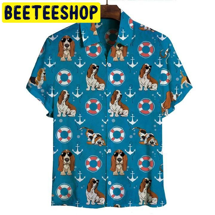 Basset Hound Hawaiian Shirt 4755