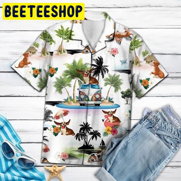 Basset Hound Hawaiian Shirt