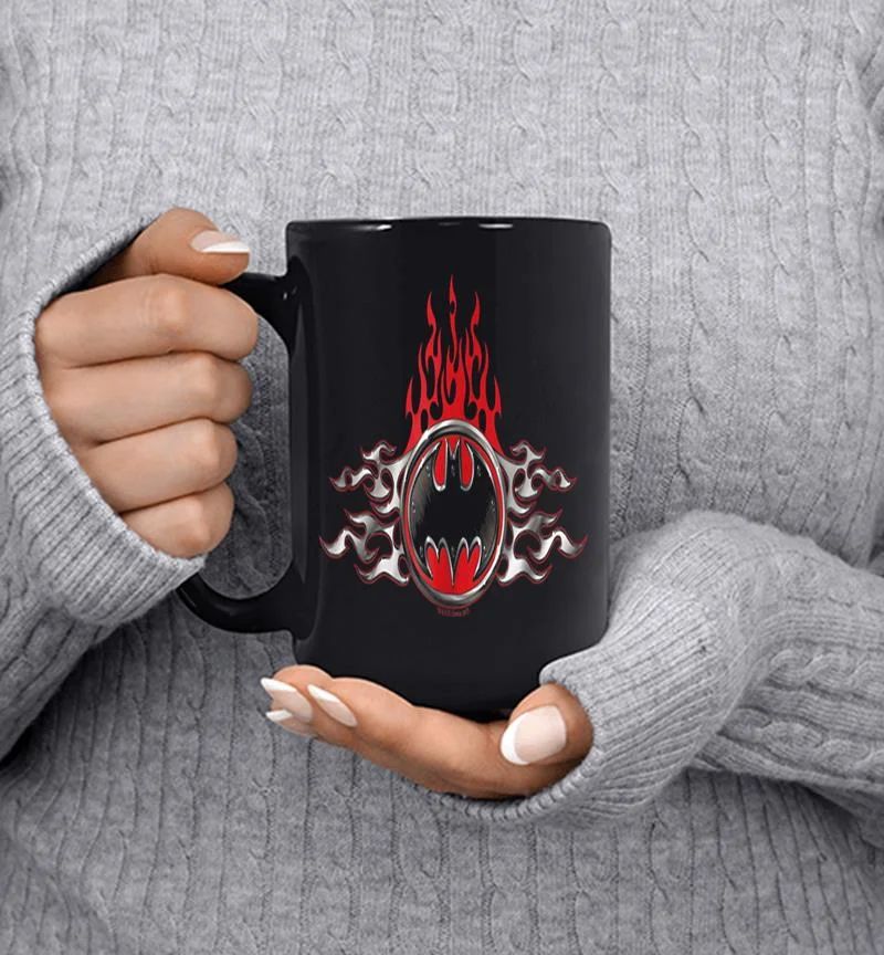 Batman Sl Flames Logo Mug