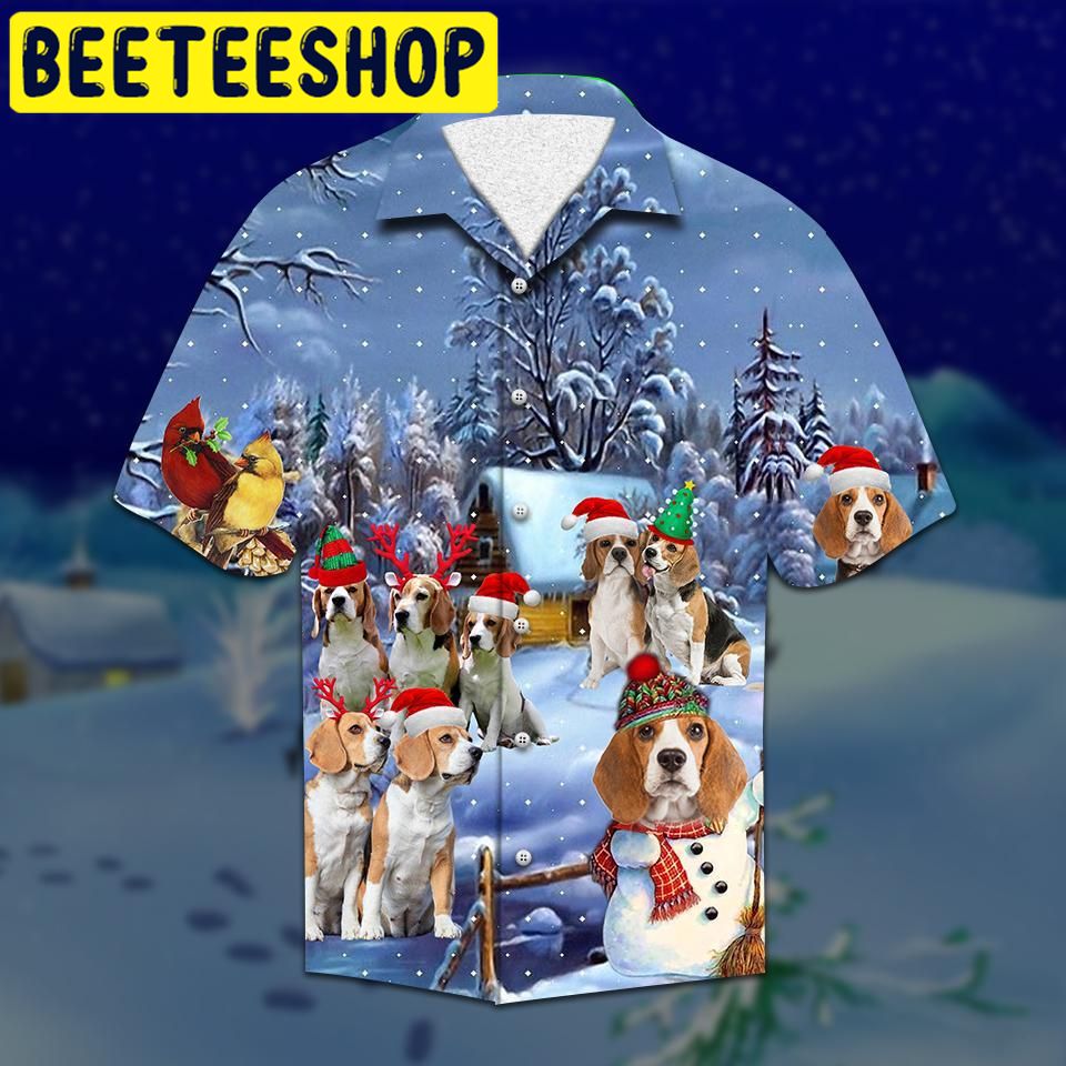 Beagle Christmas Hawaiian Shirt