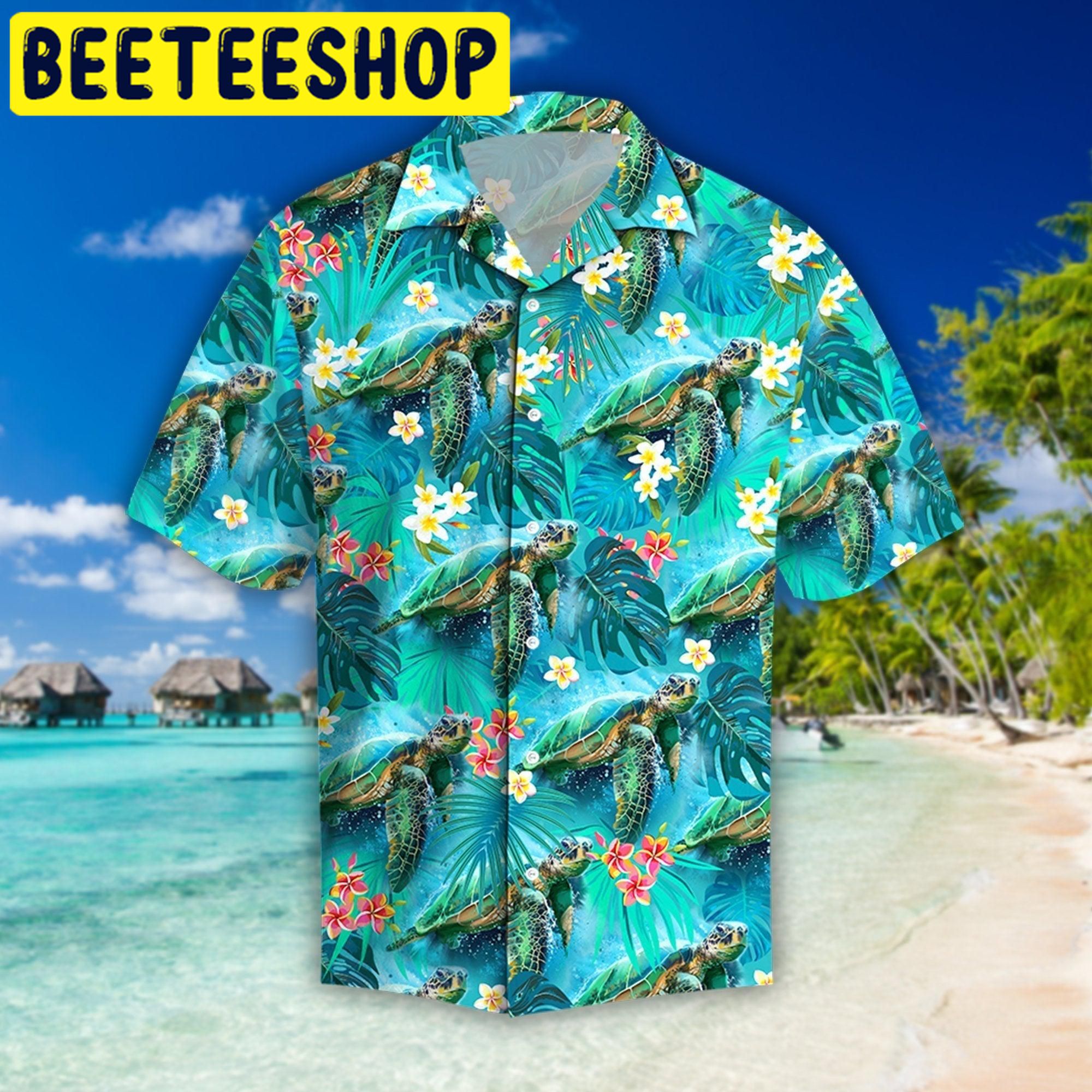 Beautiful Tropical Turtles Hawaiian Shirt - Beeteeshop