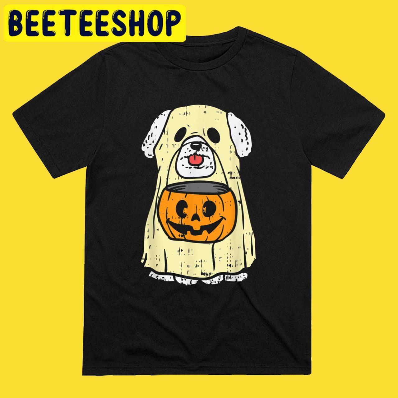 Bichon Frise Ghost Costume Dog Owner Lover Halloween Trending Unisex T-Shirt