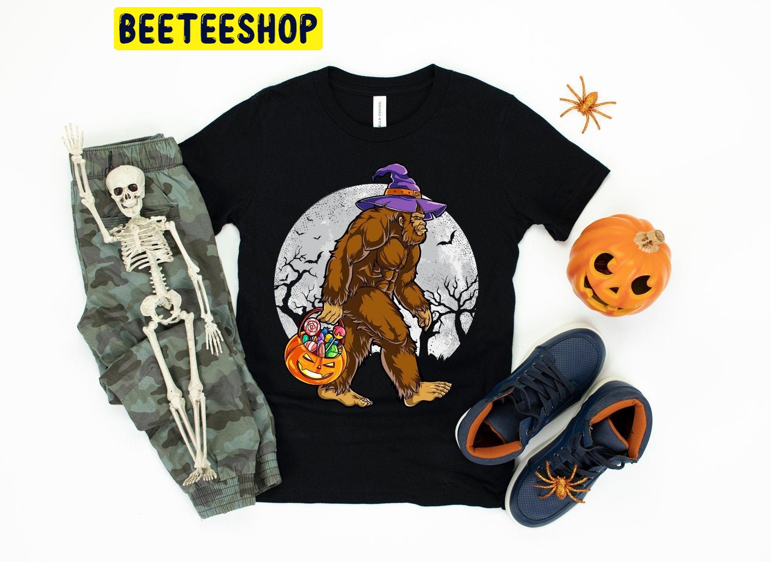 Bigfoot Witch Halloween Trending Unisex Shirt