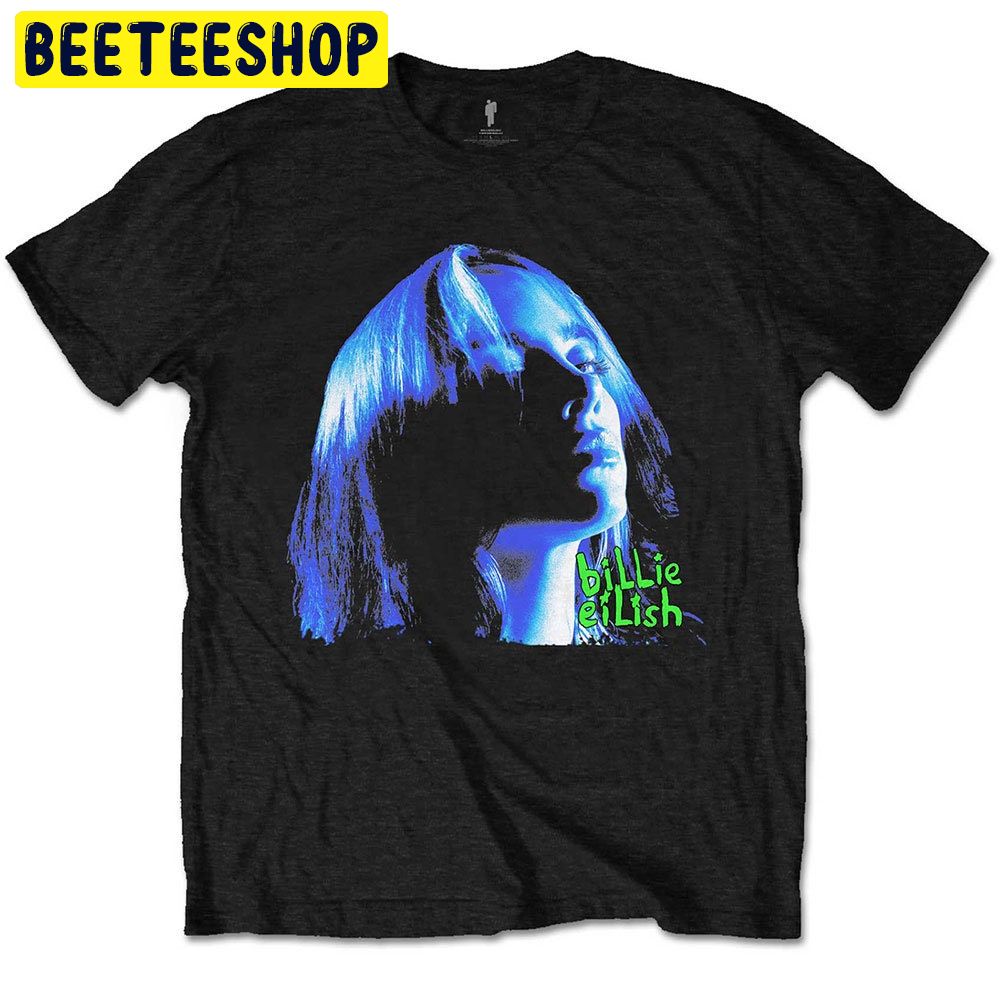 Billie Eilish Neon Shadow Blue Trending Unisex Shirt