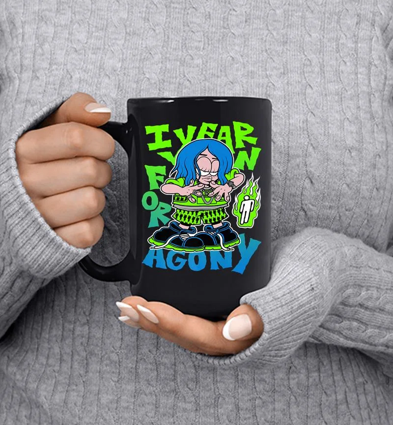 Billie Eilish Official Agony White Premium Mug