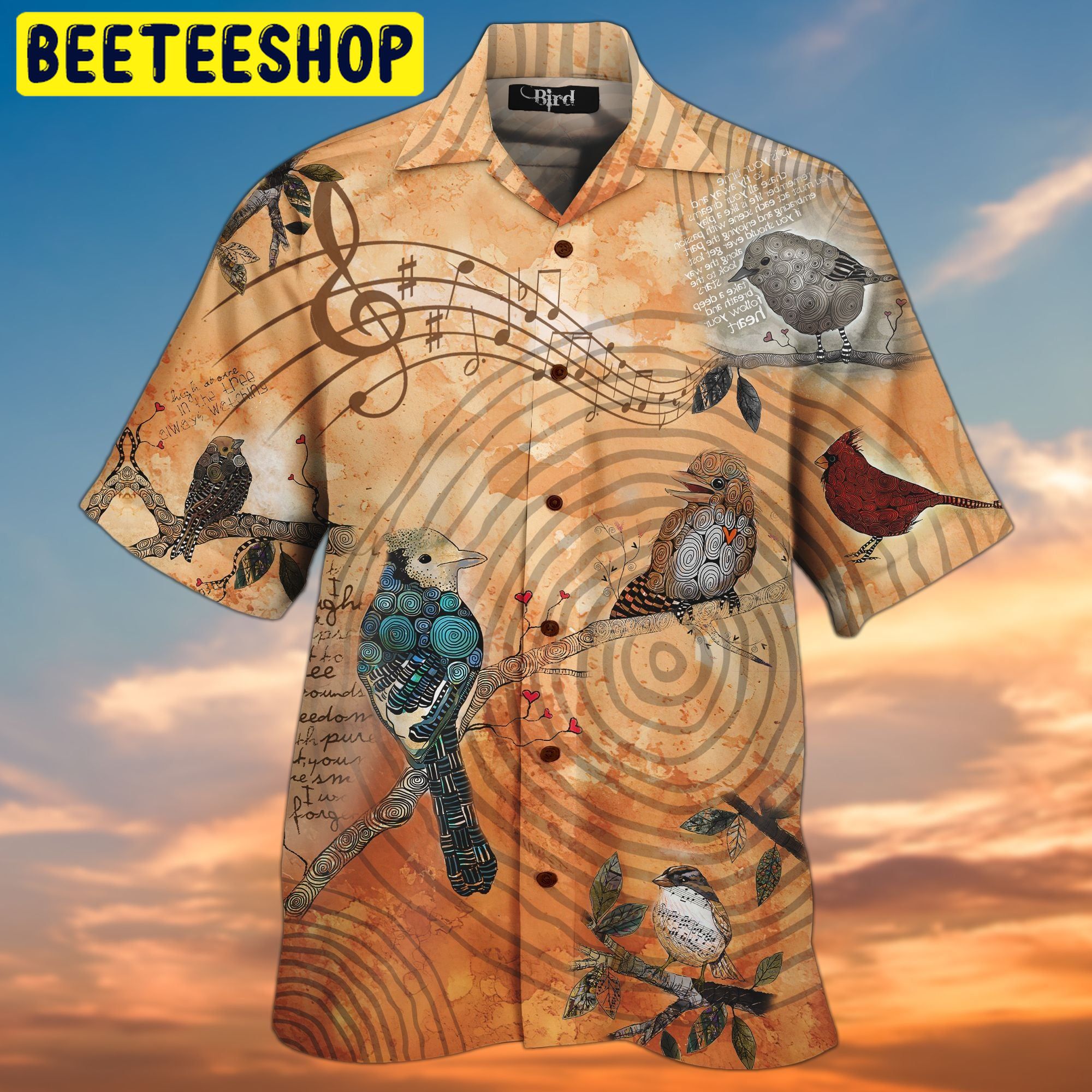 Bird Aloha 3D All Over Printed Trending Hawaiian Shirt