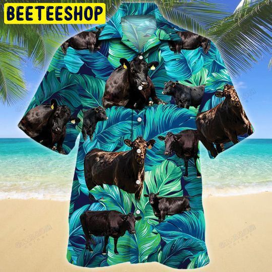 Black Angus Cattle Trending Hawaiian Shirt