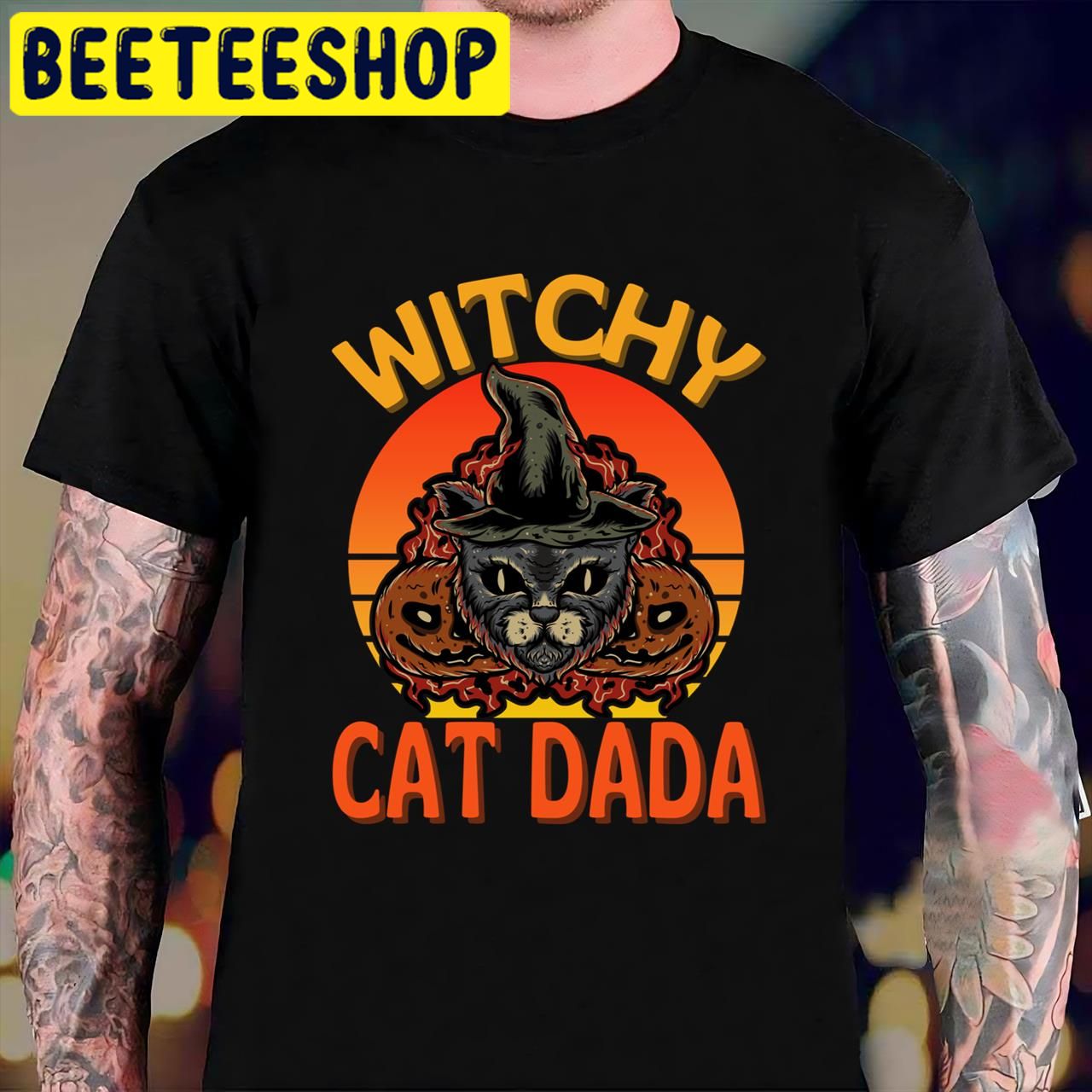 Black Cat Witchcraft Halloween Trending Unisex T-Shirt