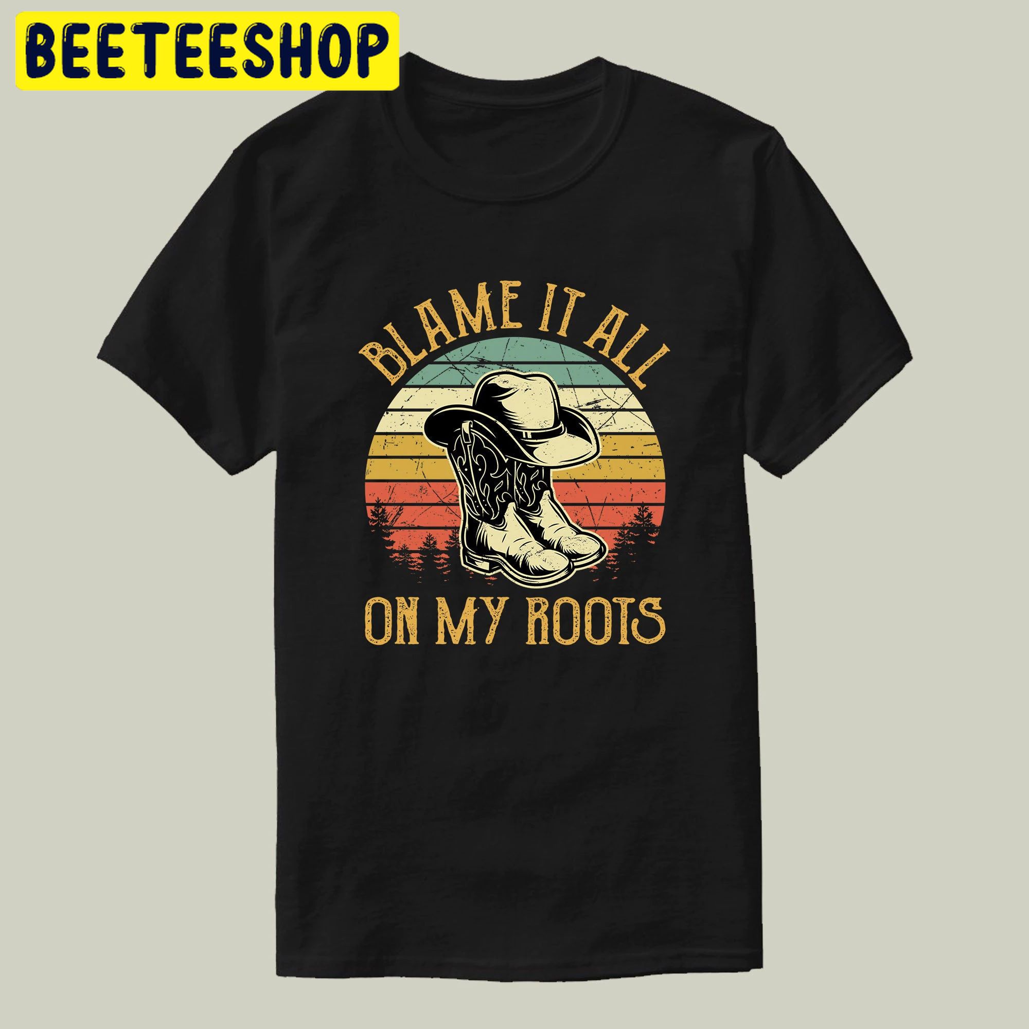 Blame It All On My Roots Band Country Music Trending Unsiex Shirt