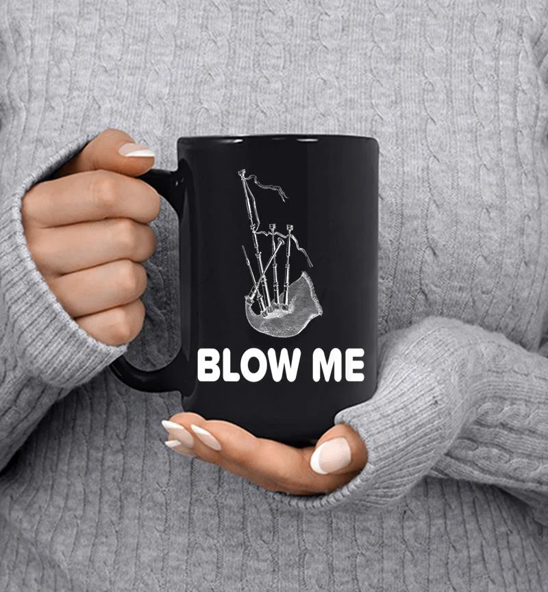 Blow Me Funny Bagpipe St. Patrick 039s Mug