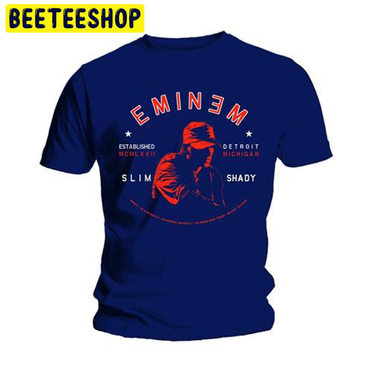 Blue Eminem Slim Shady Rap Detroit Michigan Trending Unisex Shirt