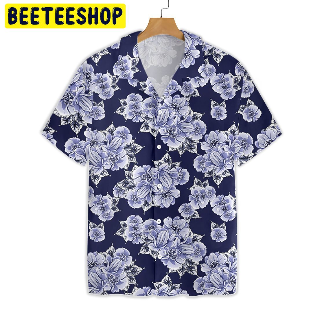 Blue Flower Trending Hawaiian Shirt