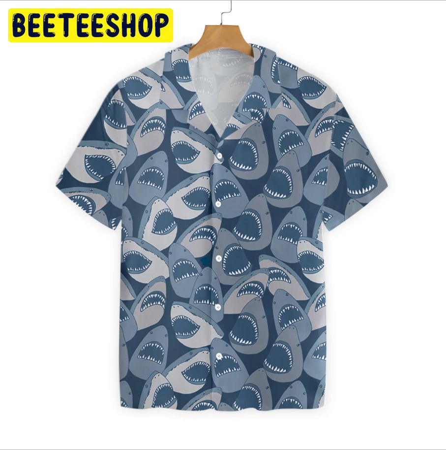 Blue Shark Trending Hawaiian Shirt