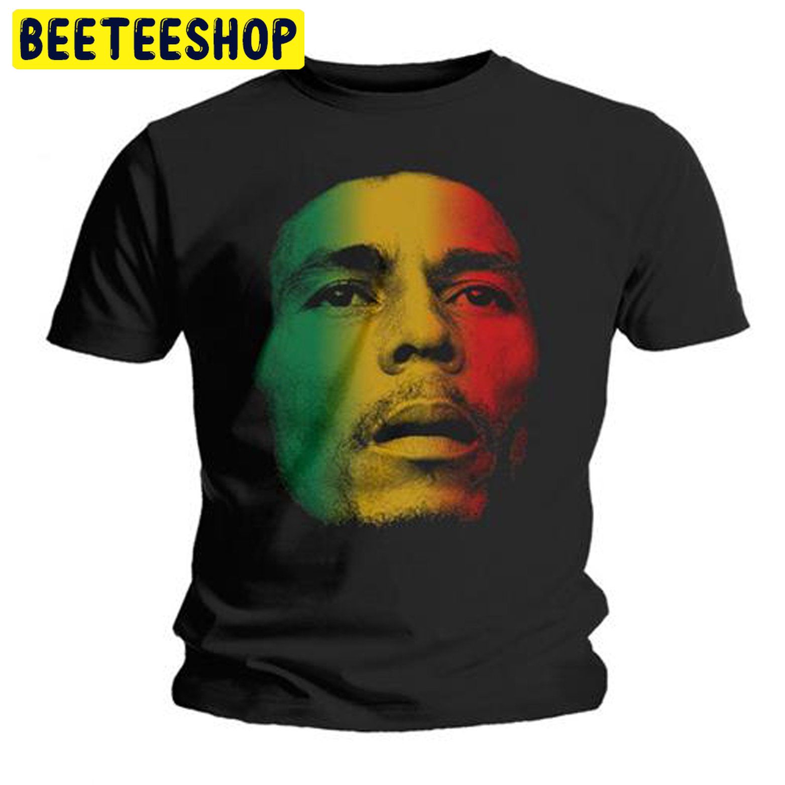 Bob Marley And The Wailers Face Reggae Rock Trending Unisex Shirt