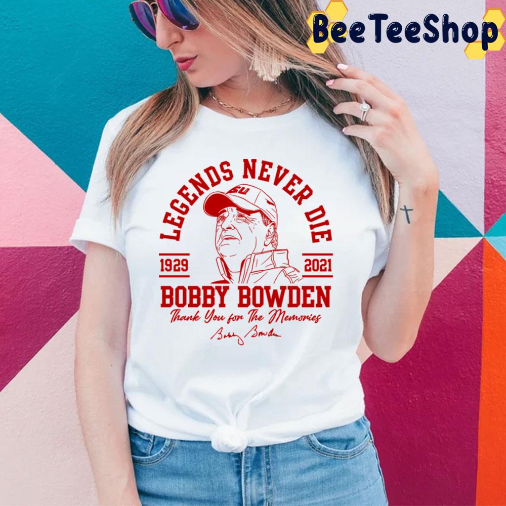 Bobby Bowden Legends Never Die Trending Unisex T-Shirt - Beeteeshop