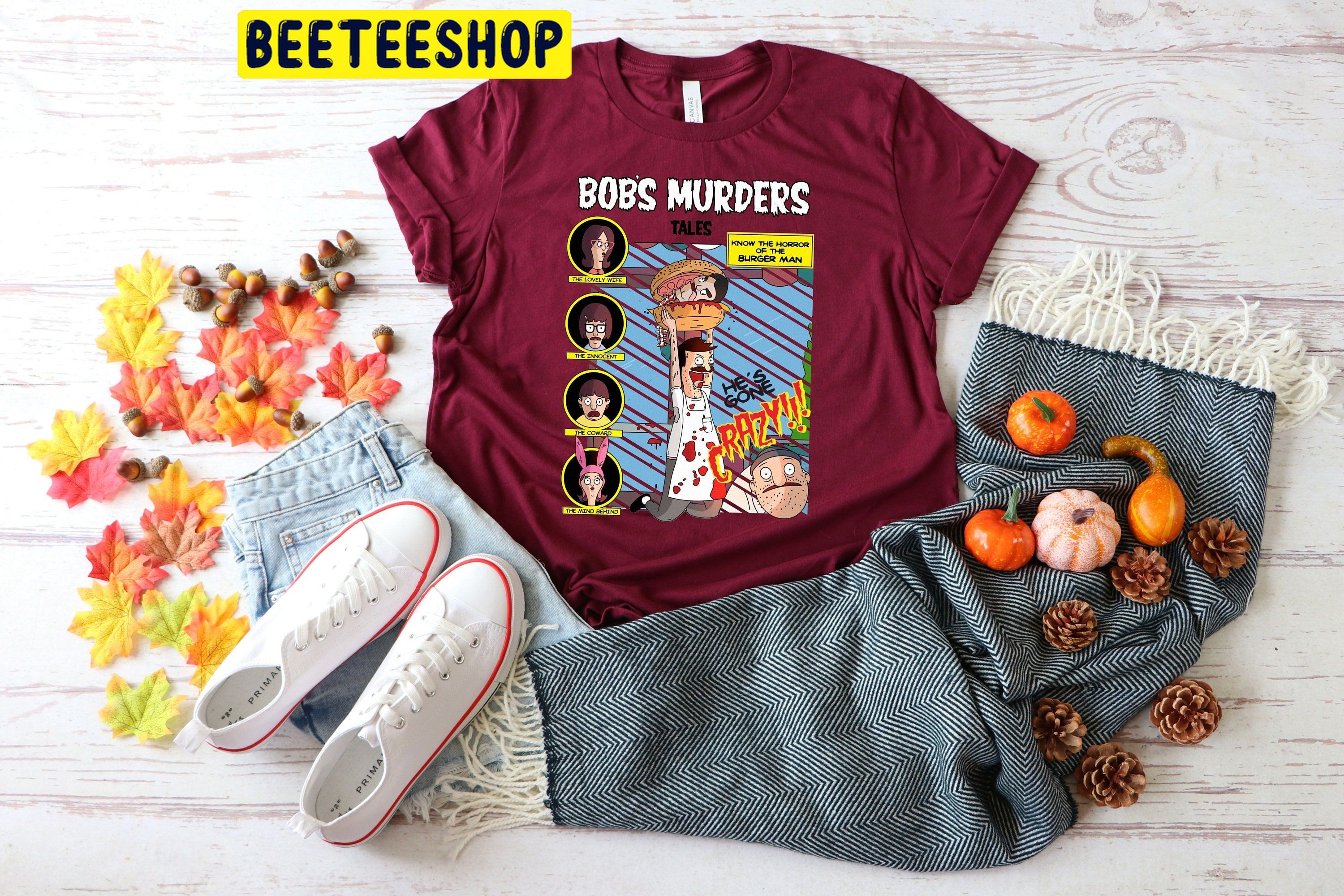 Bob’s Burgers Family Halloween Bob Murders Tales Trending Unisex Shirt