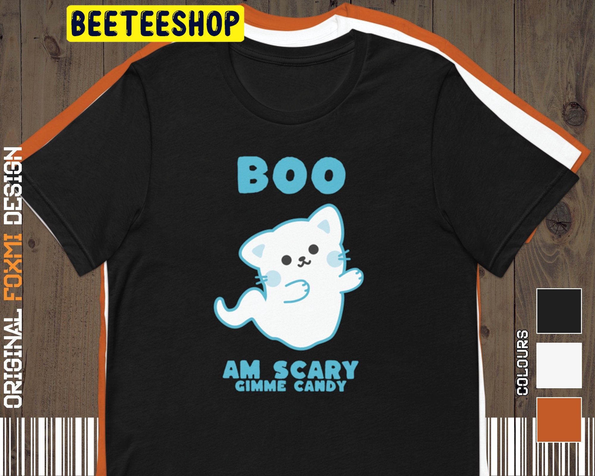 Boo Am Scary Candy Cat Trending Unisex Shirt