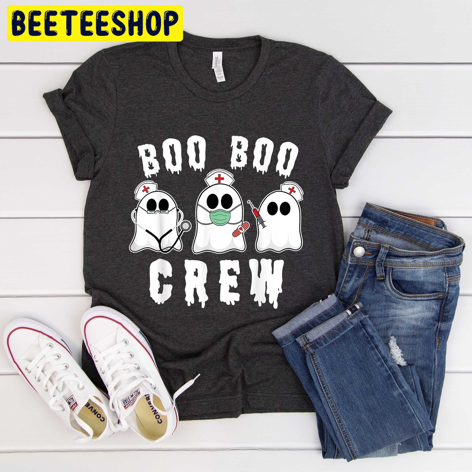 Boo Boo Crew Halloween Nurse Trending Unisex Shirt