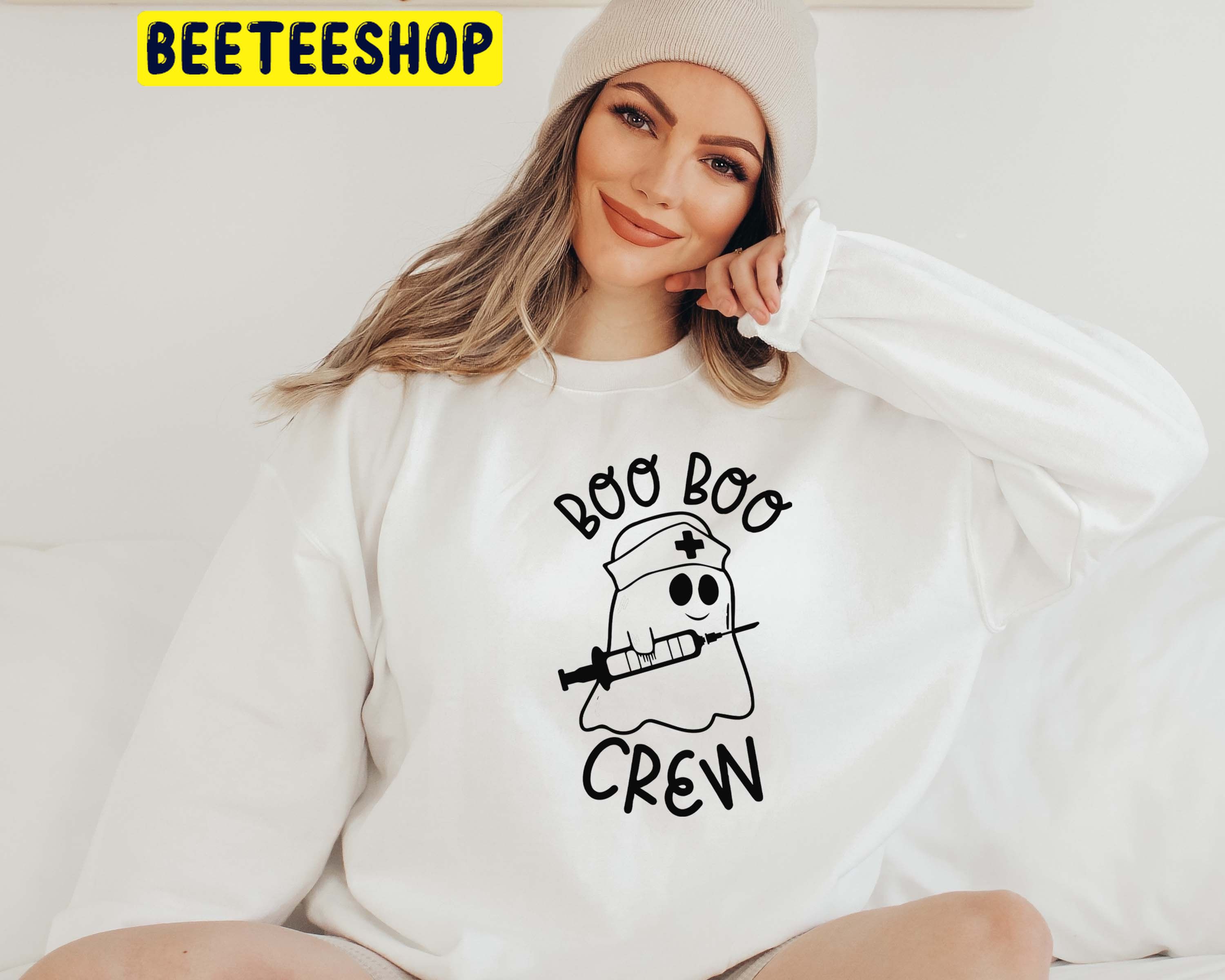 Boo Boo Crew Spooky Nurse Halloween Trending Unisex Shirt