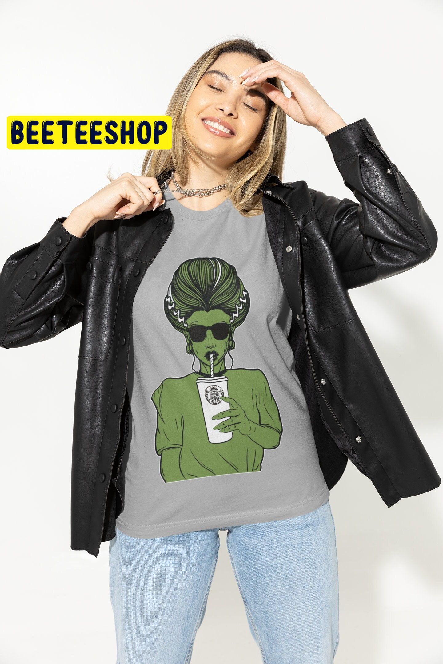 Bride Of Frankenstein Horror Happy Halloween Trending Unisex Shirt