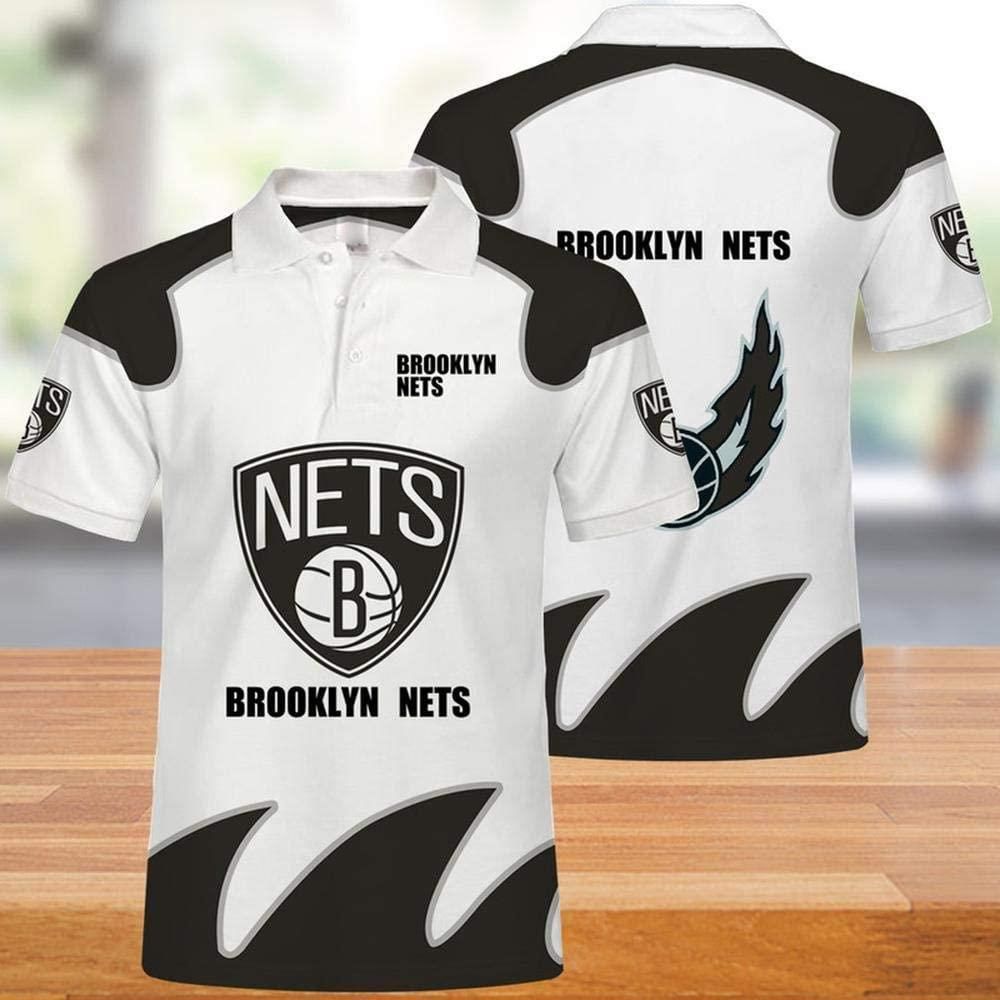 Brooklyn Nets Print Casual Summer Short Top Branding Trends Limited Edition Eachstep 3D All Over Print Polo Shirt