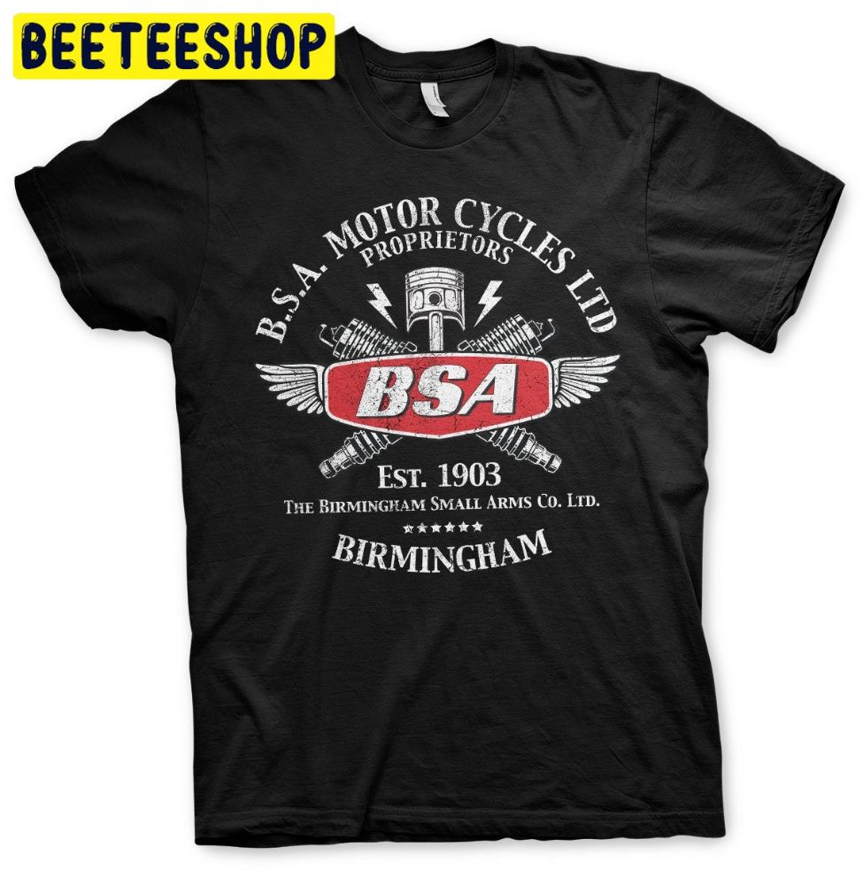 Bsa Vintage Motorcycles Birmingham Motorbike Trending Unisex Shirt