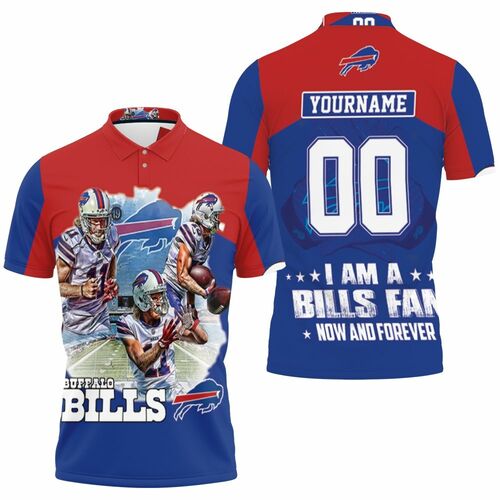 Buffalo Bills Damn Right Im Bills Fans Now And Forever Personalized 3D All Over Print Polo Shirt