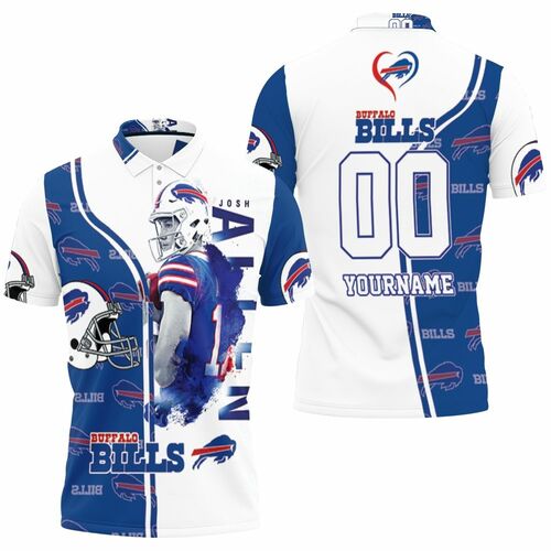 Buffalo Bills John Allen 2020 Afc East Champions Personalized 3D All Over Print Polo Shirt