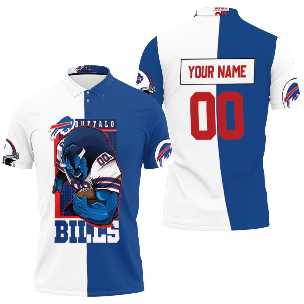 Buffalo Bills Mascot 2020 Afc East Champions Personalized 3D All Over Print Polo Shirt