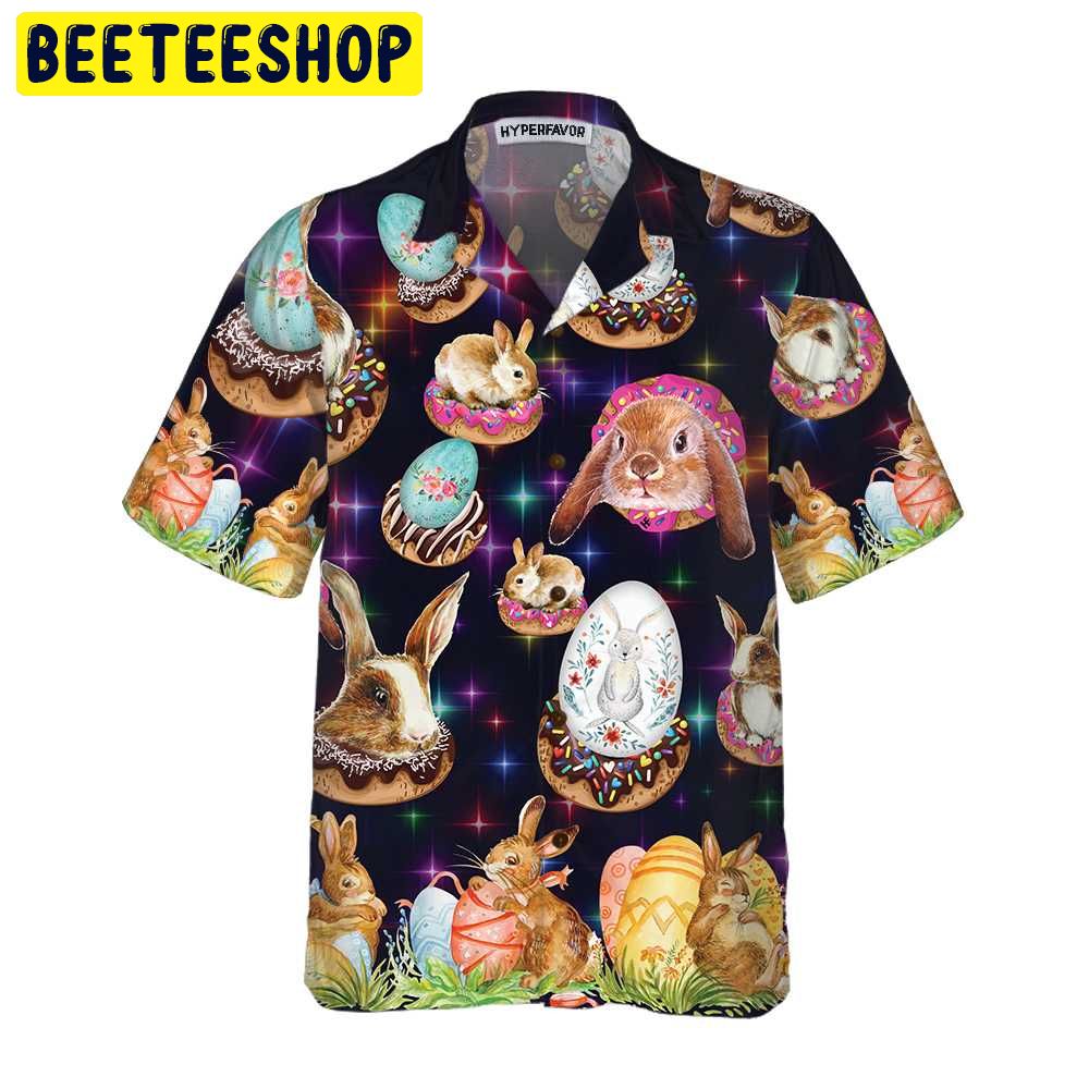 Bunnies In Galaxy Trending Hawaiian Shirt